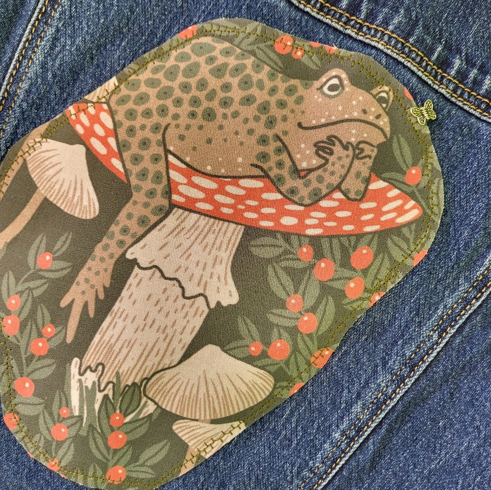 Upcycled Denim Vest - Picture 2 of 9
